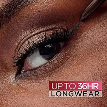 L’Oréal Paris Infallible Grip Mechanical Gel Eyeliner Pencil, Smudge-Resistant, Waterproof Eye Makeup with Up to 36HR Wear, Brown Denim, 0.01 Oz