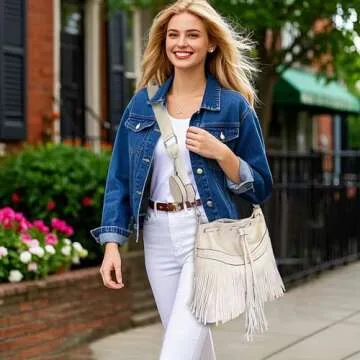 Sunwel Women Western Fringe Purse - Vegan Leather Hobo Bag