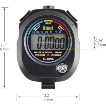 KingL Digital Stopwatch Timer Large Display Interval Timer
