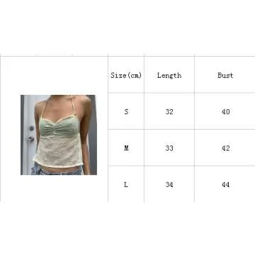 Women Y2K Backless Crop Top Vintage Sexy Tie Up Spaghetti Strap Camisole Summer Cute Mini Vest E-Girl Streetwear