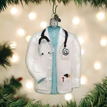 Old World Christmas Hand-Crafted Doctor's Coat Ornament - Perfect Holiday Gift