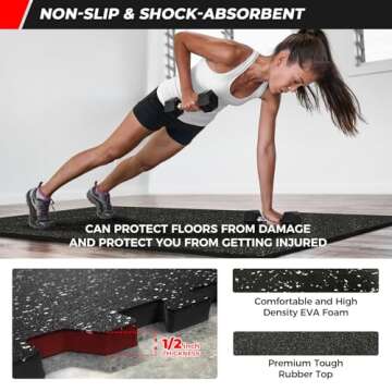 RITFIT Interlocking Foam Mats for Heavy Workouts