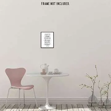 Simplistic Inspirational Walt Disney Quote Prints, 1 (8x10) Unframed Photos, Wall Art Decor Gift for Home Office Work Garage Studio School Gym College Student Teens Teacher Coach Friend Literary Fans