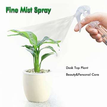 KwoKmarK Small Spray Bottles, Hair Spray Bottle 3.5oz/100ml Clear Plastic Fine Mist Travel Size Mini...