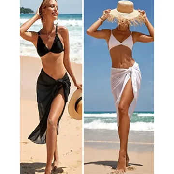 Ekouaer Sarong Swimsuit Coverup Lightweight Beach Wrap