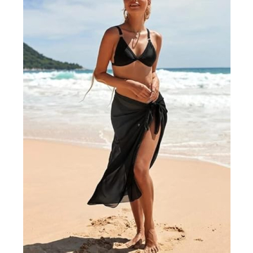 Ekouaer Sarong Swimsuit Coverup Lightweight Beach Wrap