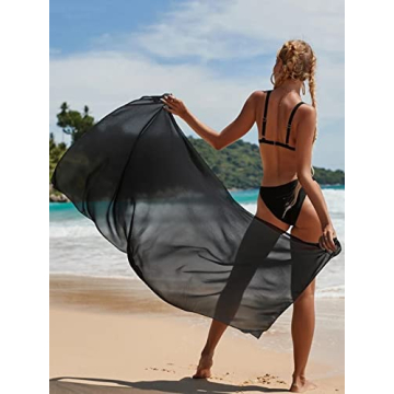 Ekouaer Sarong Swimsuit Coverup Lightweight Beach Wrap