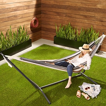 Amazon Basics Double Hammock with Heavy Duty Stand & Carrying Case