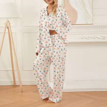 Soft Floral Pajamas Set for Women | Cozy Lounge Wear