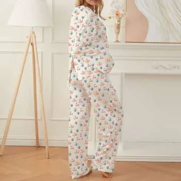 Soft Floral Pajamas Set for Women | Cozy Lounge Wear