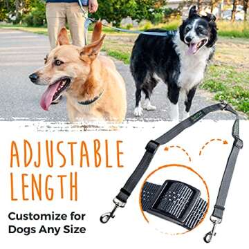 Mighty Paw Double Dog Leash for Tangle-Free Walks