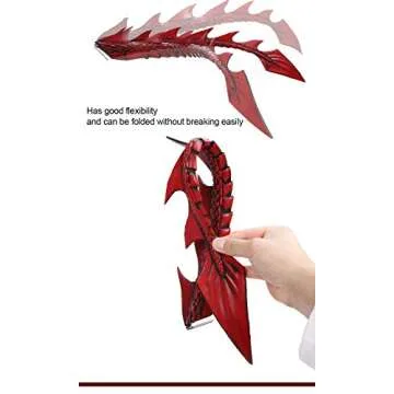 Himine Dragon Wings Props Cosplay Wing With Tail (Red)