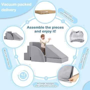 Tykacna Foam Climbing Blocks for Toddlers 1-3 Years