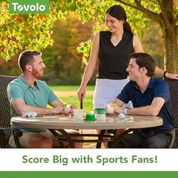 Tovolo Golf Ball Shaped Ice Molds, Assorted Set of 3 - Large Ice Mold Gift Set - Sports Themed Unique Ice Mold Chills Drinks - Odor-Free Freezer Storage, Dishwasher-Safe with Silicone Plunger