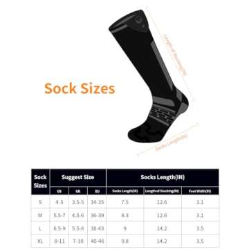 Electric Heated Socks with APP Control and 7.4V 3000mAh Battery for Men Women, Rechargeable Heating Socks Foot Warmer for Winter Hunting Fishing Winter Skiing Outdoors