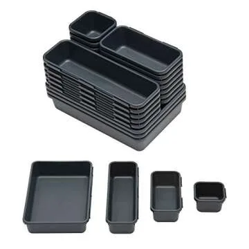Backerysupply Set of 22 Interlocking Organizers for Desks