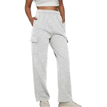 Comfortable Womens Fleece Lined Joggers with Pockets