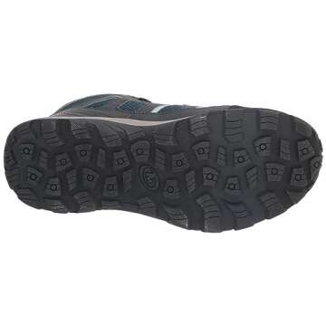 Merrell Oakcreek Mid Lace WTRPF Hiking Boot, Navy, 5 US Unisex Big Kid