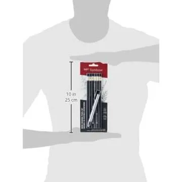 Tombow Mono Drawing Pencil Set with Eraser - 6-Pack