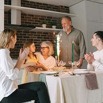 CoCo-Life 10 Inch Green Christmas Taper Candles, 12 Packs Unscented Dripless Candlesticks for Dinner Table, Wedding Party Home - 8 Hours Burn