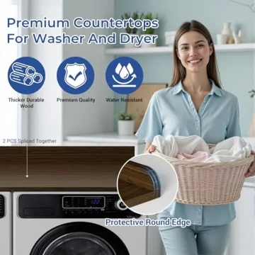 COOLBEBE Washer Dryer Countertop, Elegant & Functional