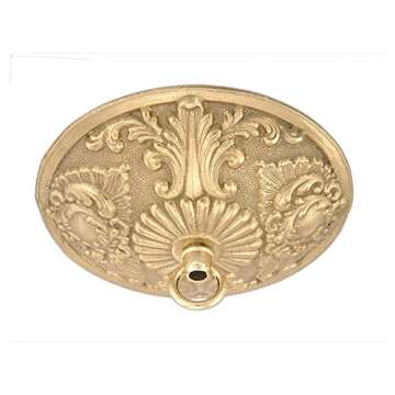 B&P Lamp Victorian Cast Brass Canopy