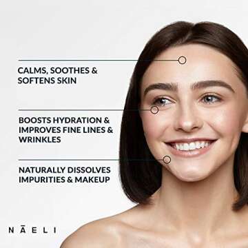 NAELI Gentle Face Cleanser - All Natural Anti Aging Vitamin C Face Wash for Sensitive & Dry Skin wit...