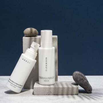 NAELI Gentle Face Cleanser - All Natural Anti Aging Vitamin C Face Wash for Sensitive & Dry Skin with Hyaluronic Acid & Antioxidants - Vegan & Cruelty Free, 4 oz