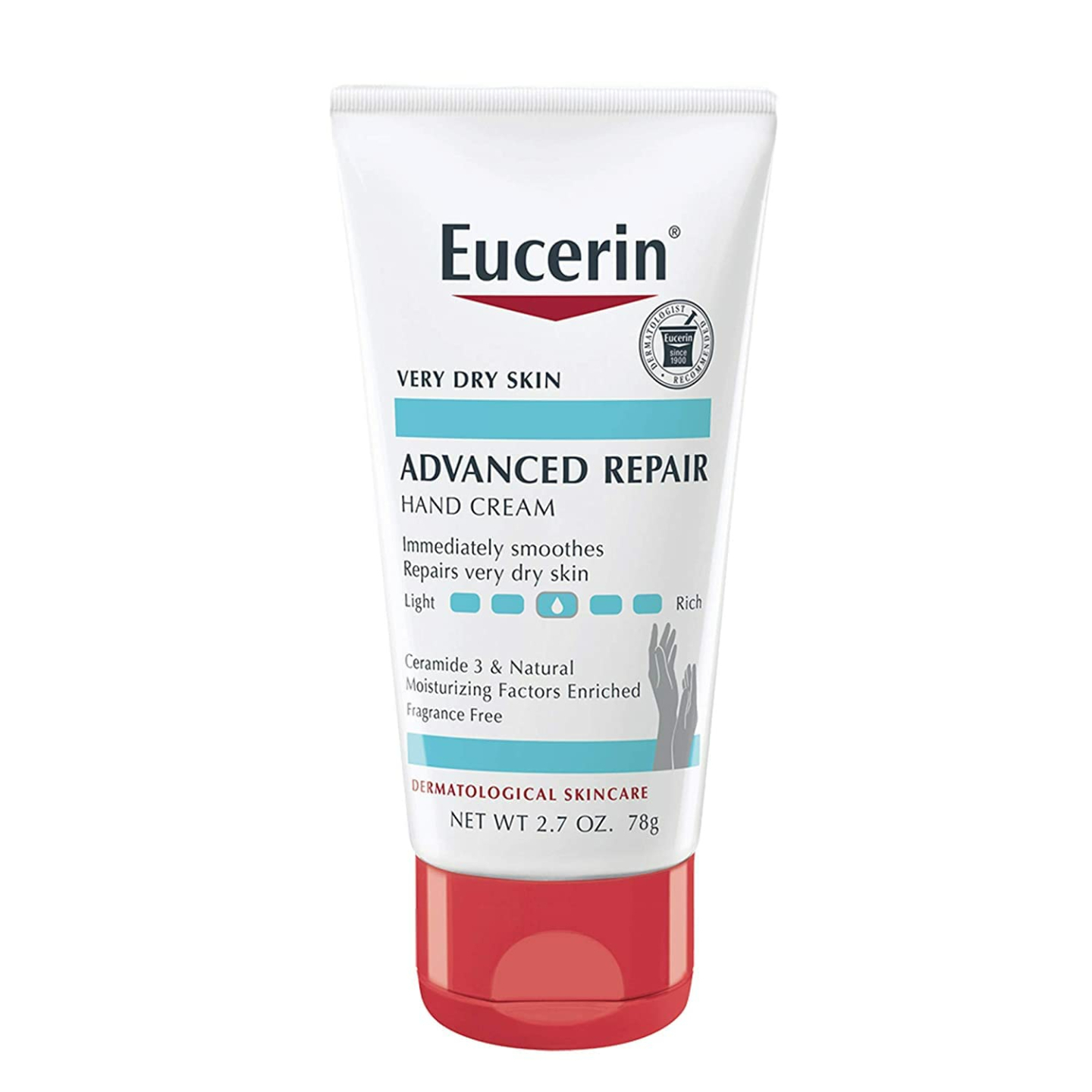Eucerin Advanced Repair Hand Creme 2.7 oz Pack of 4