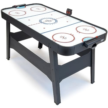 GoSports 54 Inch Air Hockey Arcade Table for Kids & Adults - Includes 2 Pushers, 3 Pucks, AC Motor, ...