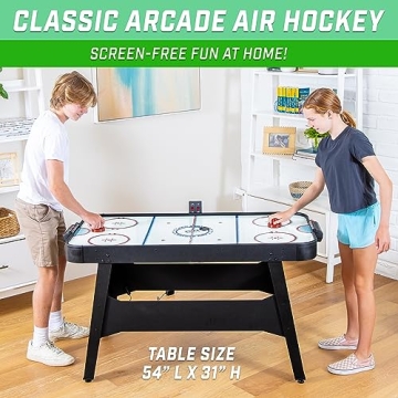 GoSports 54 Inch Air Hockey Table for Family Fun and Competition
