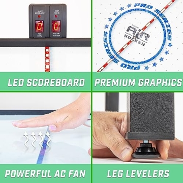 GoSports 54 Inch Air Hockey Table for Family Fun and Competition