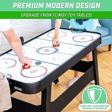 GoSports 54 Inch Air Hockey Table for Family Fun and Competition