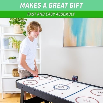 GoSports 54 Inch Air Hockey Table for Family Fun and Competition