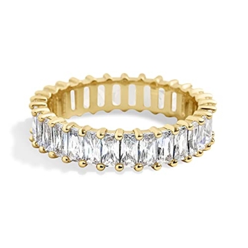 Aojun 14K Gold Eternity Ring for Women - Elegant & Stackable