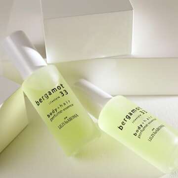 Liliya's Aroma Bergamot 33 Essence-Perfume for body and hair, Calabrian Bergamot, Pink Grapefruit & ...