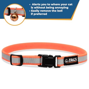 Personalized Reflective Cat Collar with Engraving