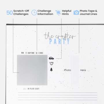 The Adventure Challenge Friends Edition - 50 Scratch-Off Adventures and Party Games for Adults & Teens, Adventure Challenge Scratch Off Book, Friend Adventure Book