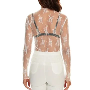 AILBBE Mesh Long Sleeve Layering Top for Women