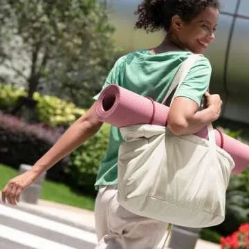 BAGSMART Tote Bag - Stylish, Spacious, and Functional for Work, Gym, Travel and More!