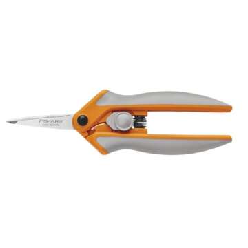 Fiskars RazorEdge Micro-Tip Easy Action Scissors - 6" - Stainless Steel Fabric Scissors - Arts and Crafts - Orange