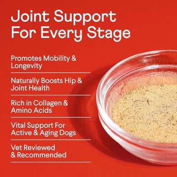Finn Bone Broth Plus for Dogs | Joint & Mobility Topper with Collagen & Amino Acids | 6 Simple Ingre...