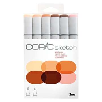 Copic Sketch Skin Tone Markers for Realistic Art