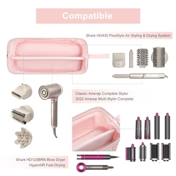 Leudes Hair Tools Travel Bag for Shark and Dyson