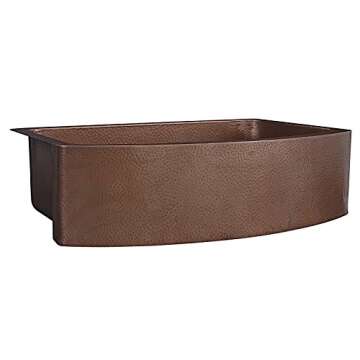 Handmade Pure Copper Farmhouse Sink for Your Kitchen