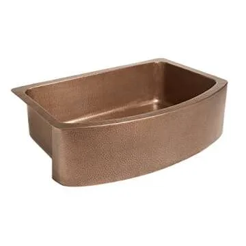 Handmade Pure Copper Farmhouse Sink for Your Kitchen