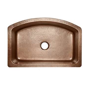 Handmade Pure Copper Farmhouse Sink for Your Kitchen