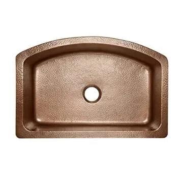 Handmade Pure Copper Farmhouse Sink for Your Kitchen