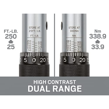 TEKTON 1/2 Inch Drive Torque Wrench for DIY and Professionals