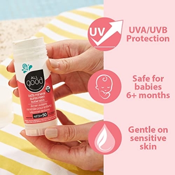 SPF 50 Baby Sunscreen Stick - Coral Reef Friendly & Water Resistant